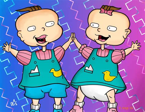 rugrats lil|phil and lil from rugrats.